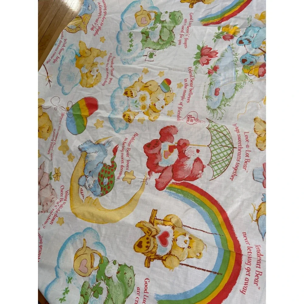 Care‎ Bears vintage 1980 fitted twin bedding sheet